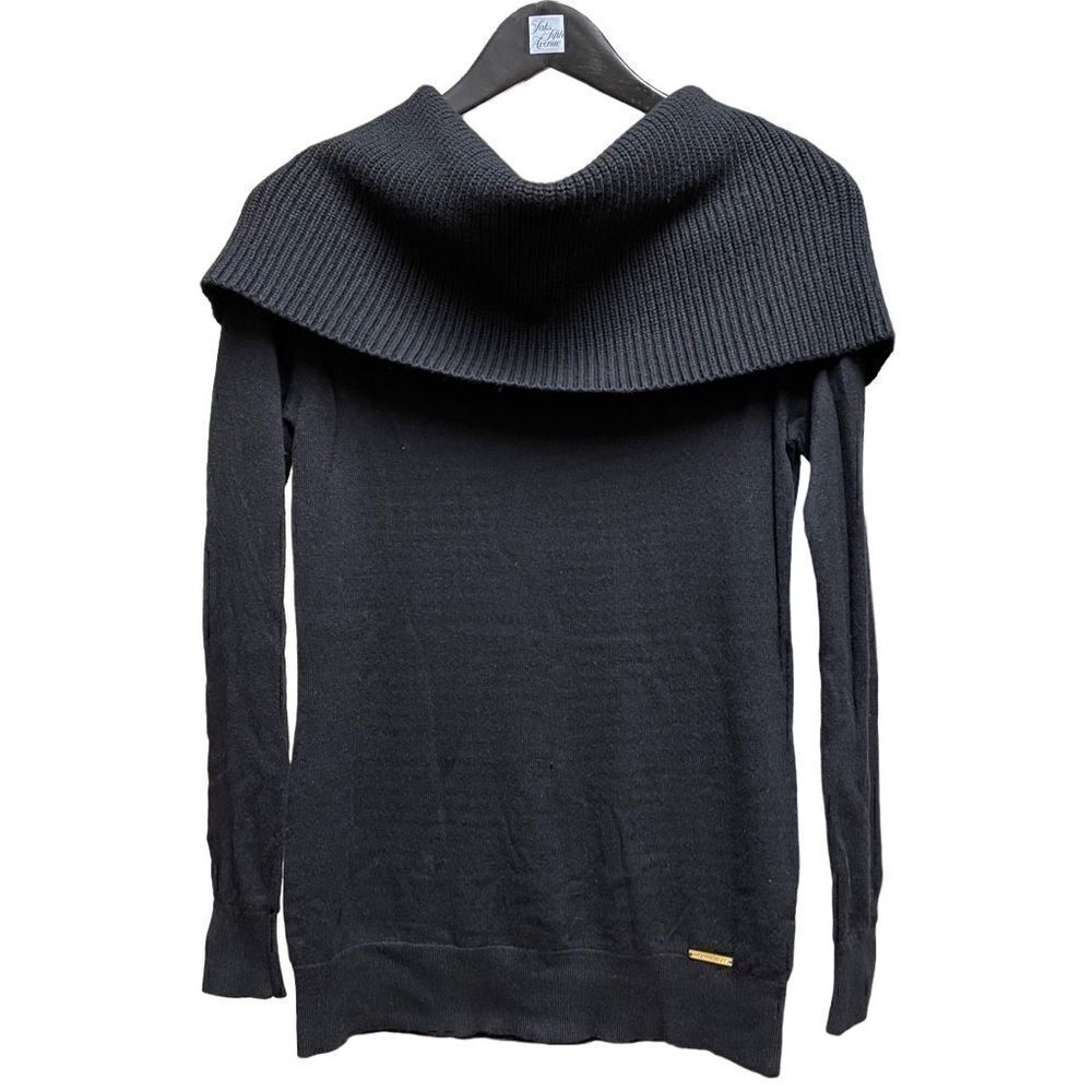 🌟70% OFF🌟Michael Kors Off The Shoulder Black Sweater with Logo